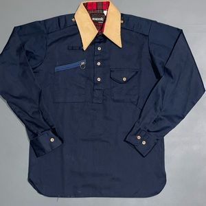 Vintage 70s Monticello Half Button Shirt